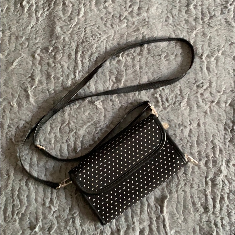 BlackWhite Polka Dot Cross body